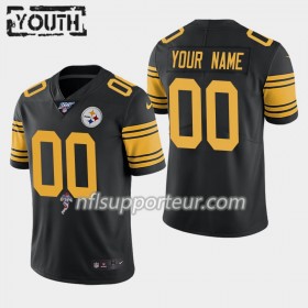 Maillot Enfant Pittsburgh Steelers Personnalisé Nike Noir 100th